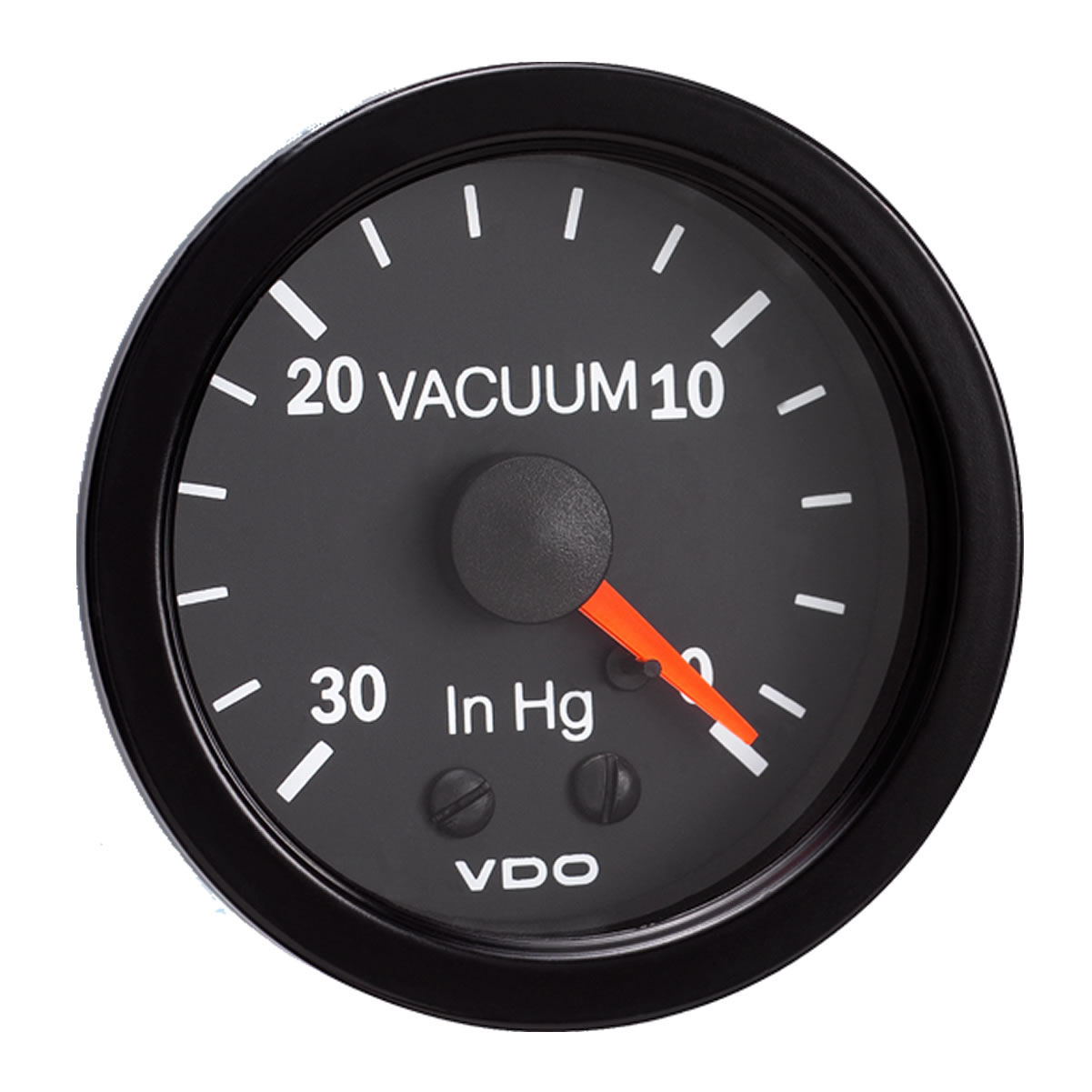 VDO Vision Black 30 HG Vacuum Gauges 12V